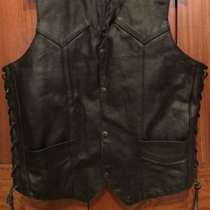 event leather vest